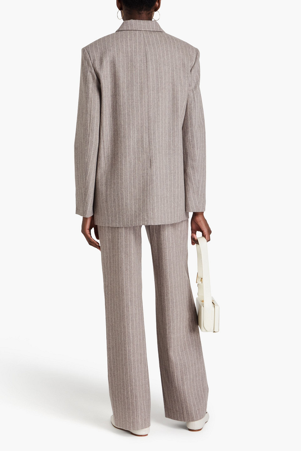 LOULOU STUDIO SENJA PINSTRIPED WOOL-BLEND BLAZER