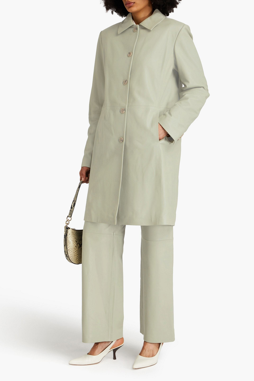 LOULOU STUDIO UVON LEATHER COAT