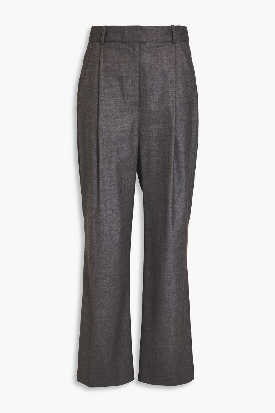 LOULOU STUDIO SOLO WOOL-BLEND TWILL WIDE-LEG PANTS