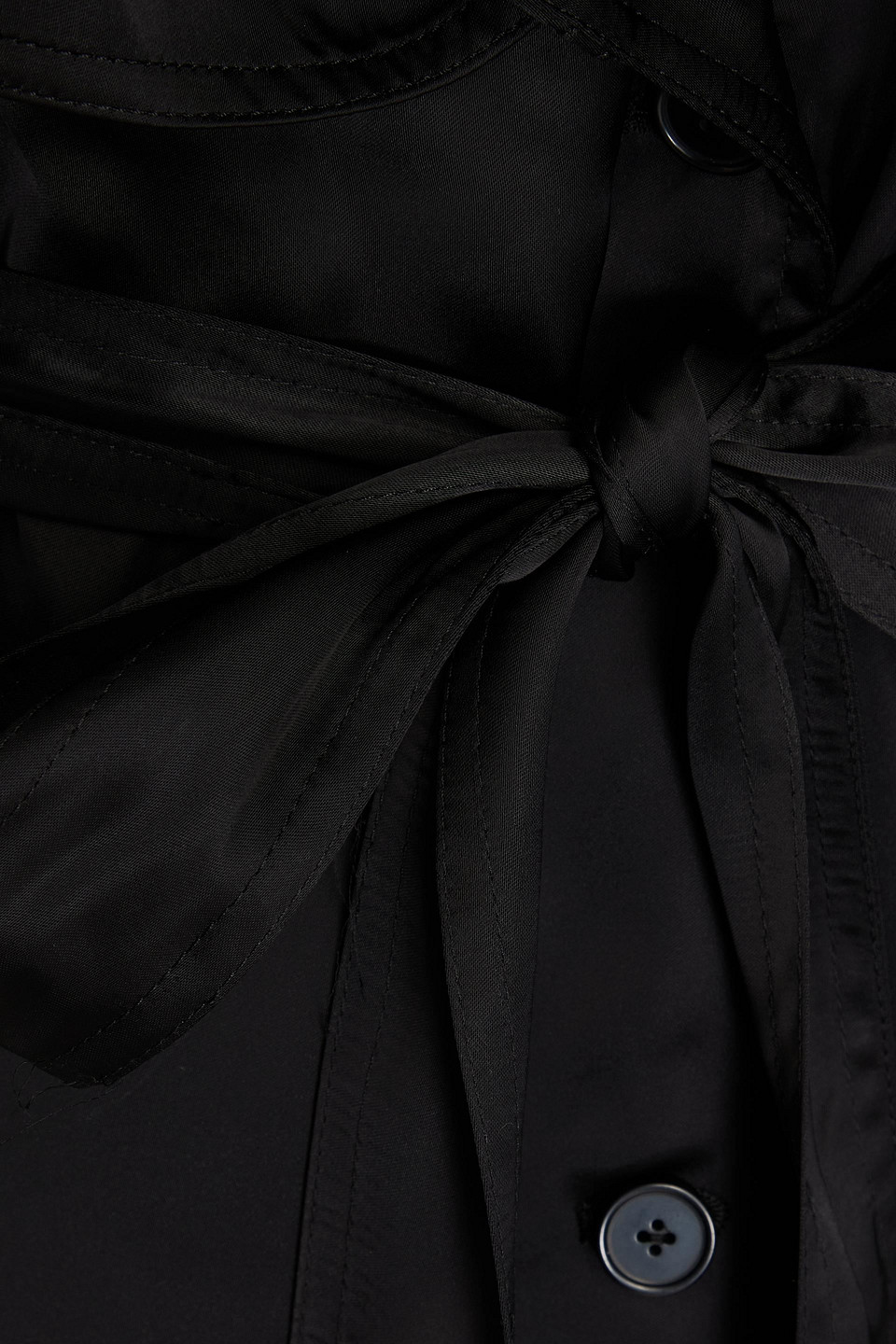LOULOU STUDIO BELTED SATIN TRENCH COAT 