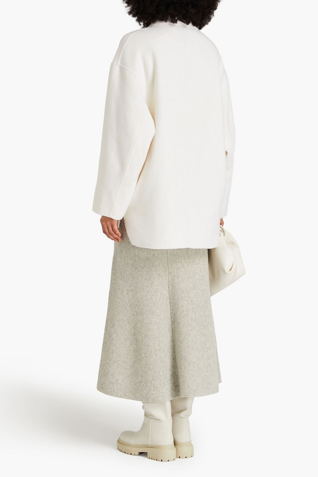 LOULOU STUDIO Lina double-breasted wool and cashmere-blend felt jacket