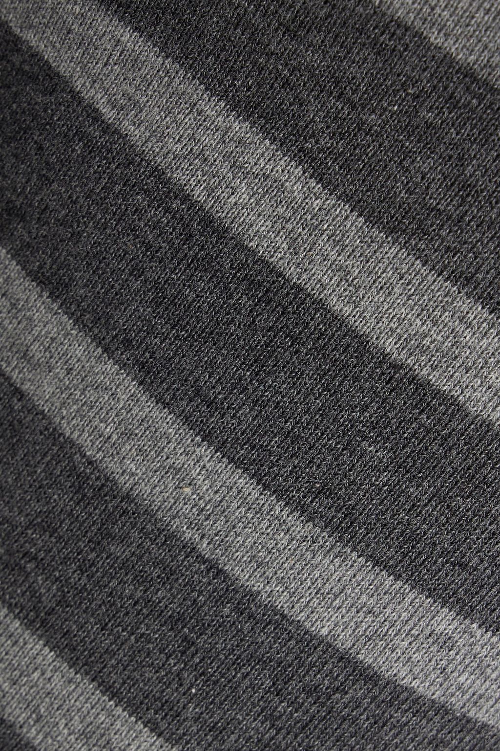 THOM BROWNE Striped French cotton terry track pants