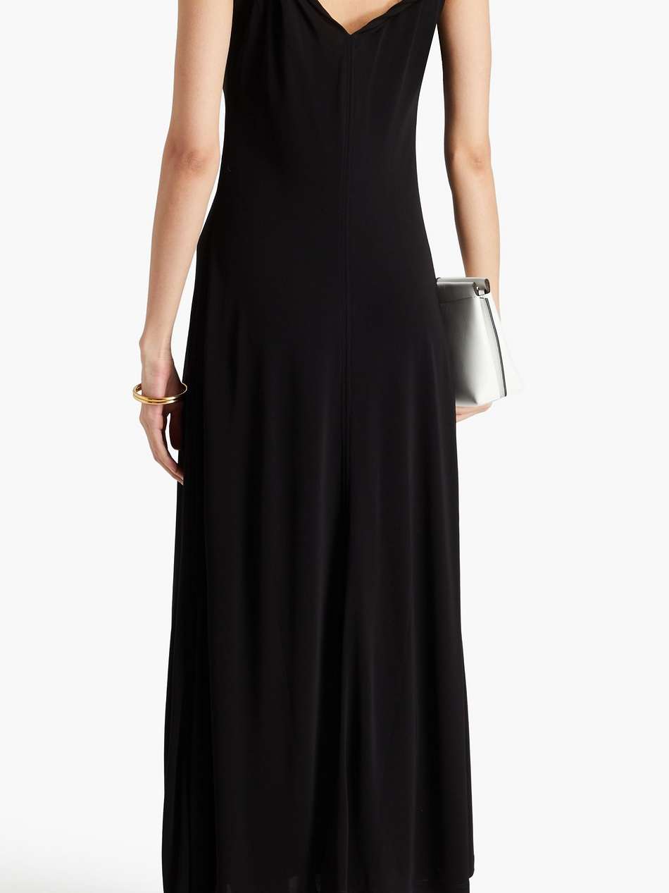 twisted jersey midi dress