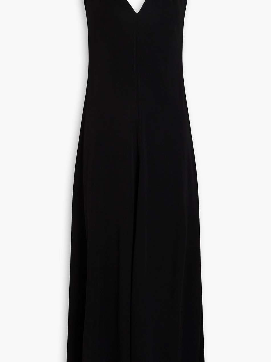 twisted jersey midi dress