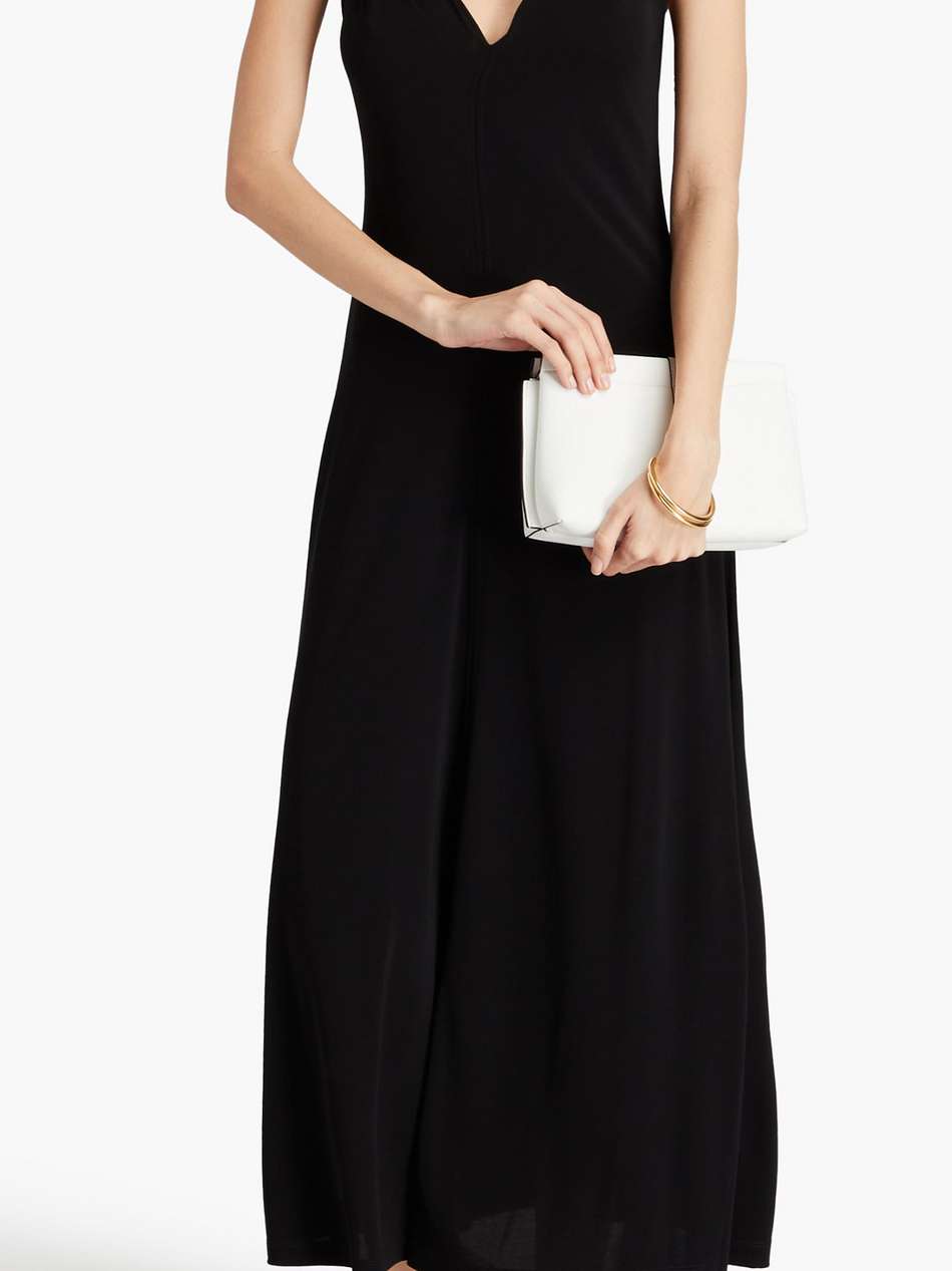 twisted jersey midi dress