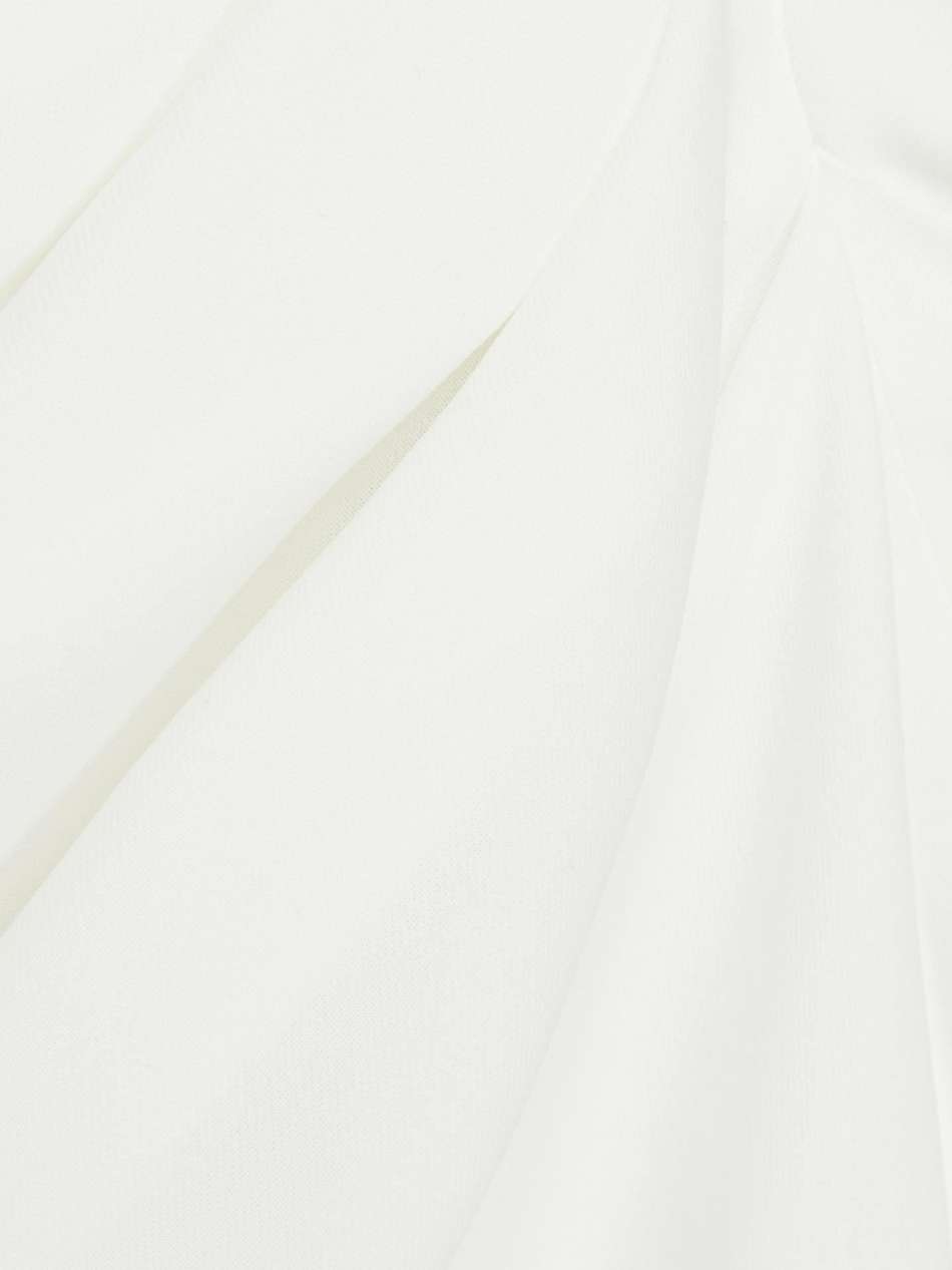 draped crepe gown