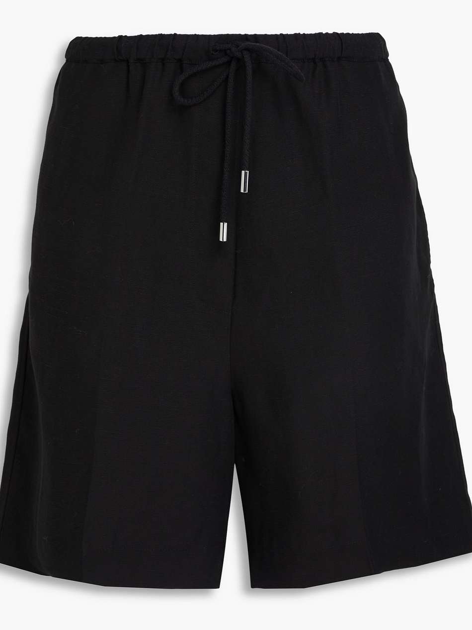 lyocell and linen-blend shorts