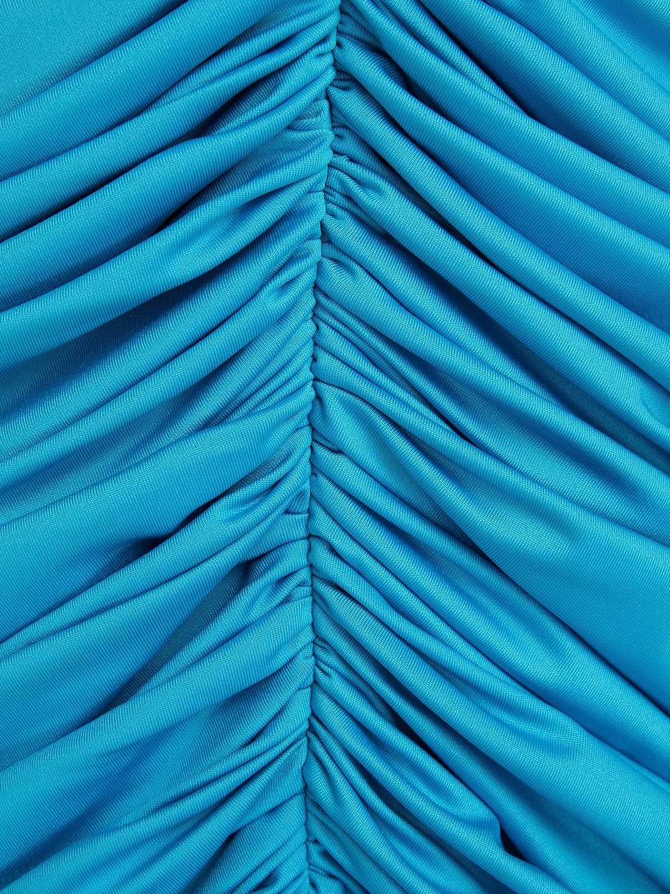convertible ruched jersey maxi dress