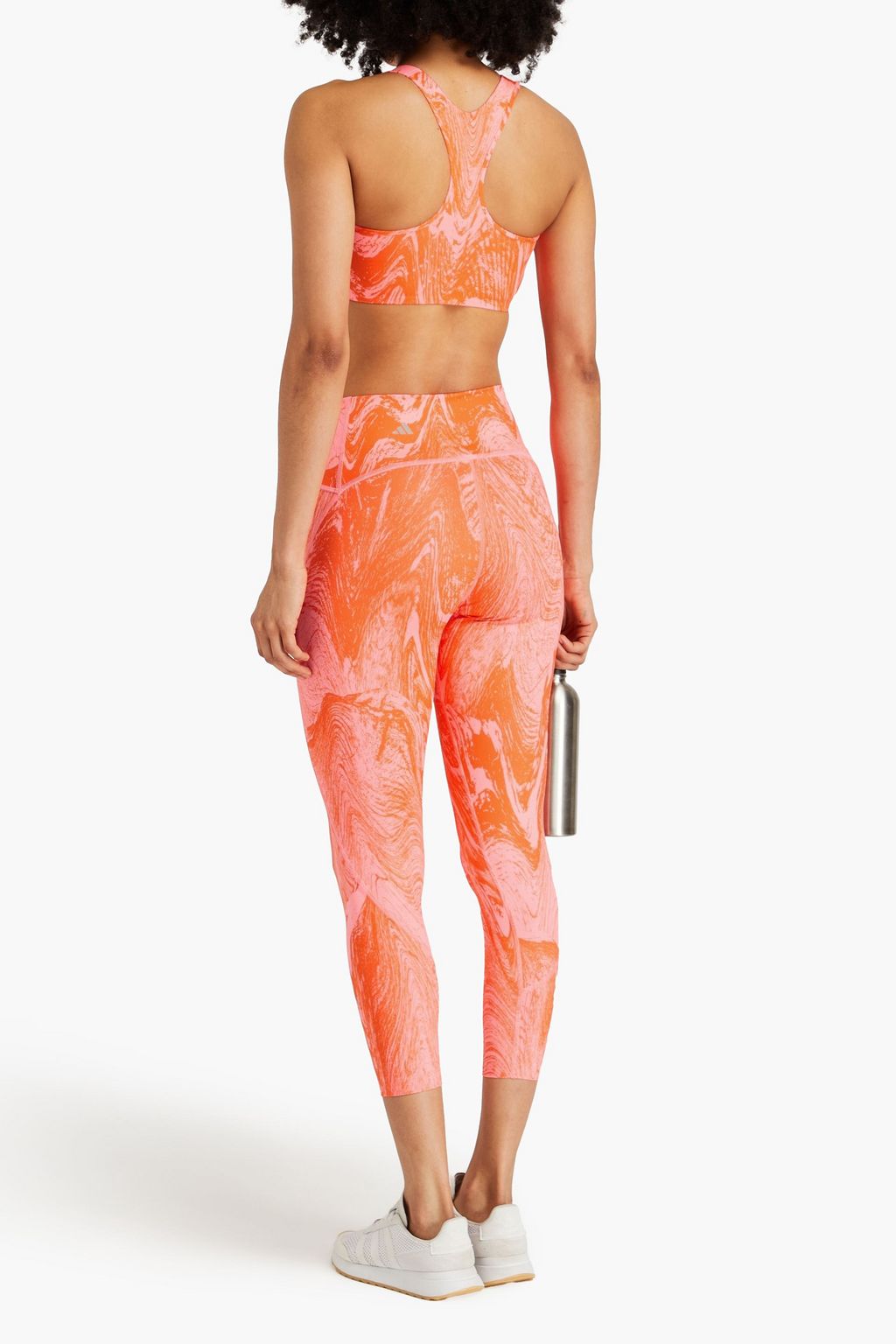 ADIDAS BY STELLA MCCARTNEY Stretch-Leggings in Cropped-Passform mit Print
