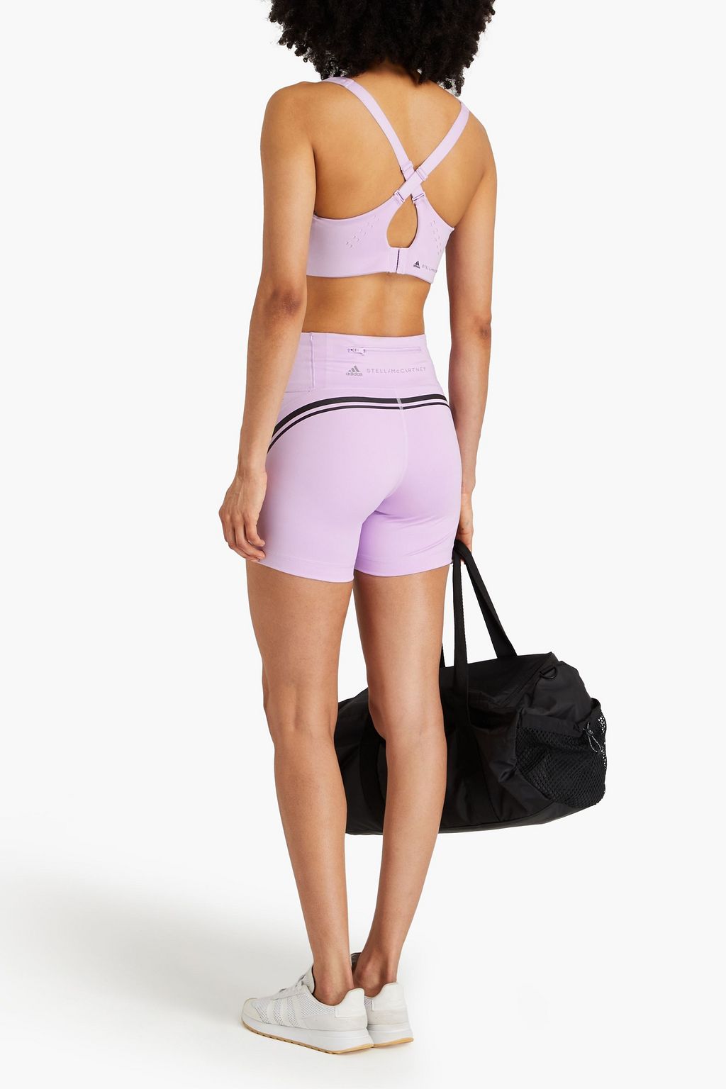 ADIDAS BY STELLA MCCARTNEY حمالة صدر رياضية مصنوعة من نسيج مطاطي ومزينة بطبعات