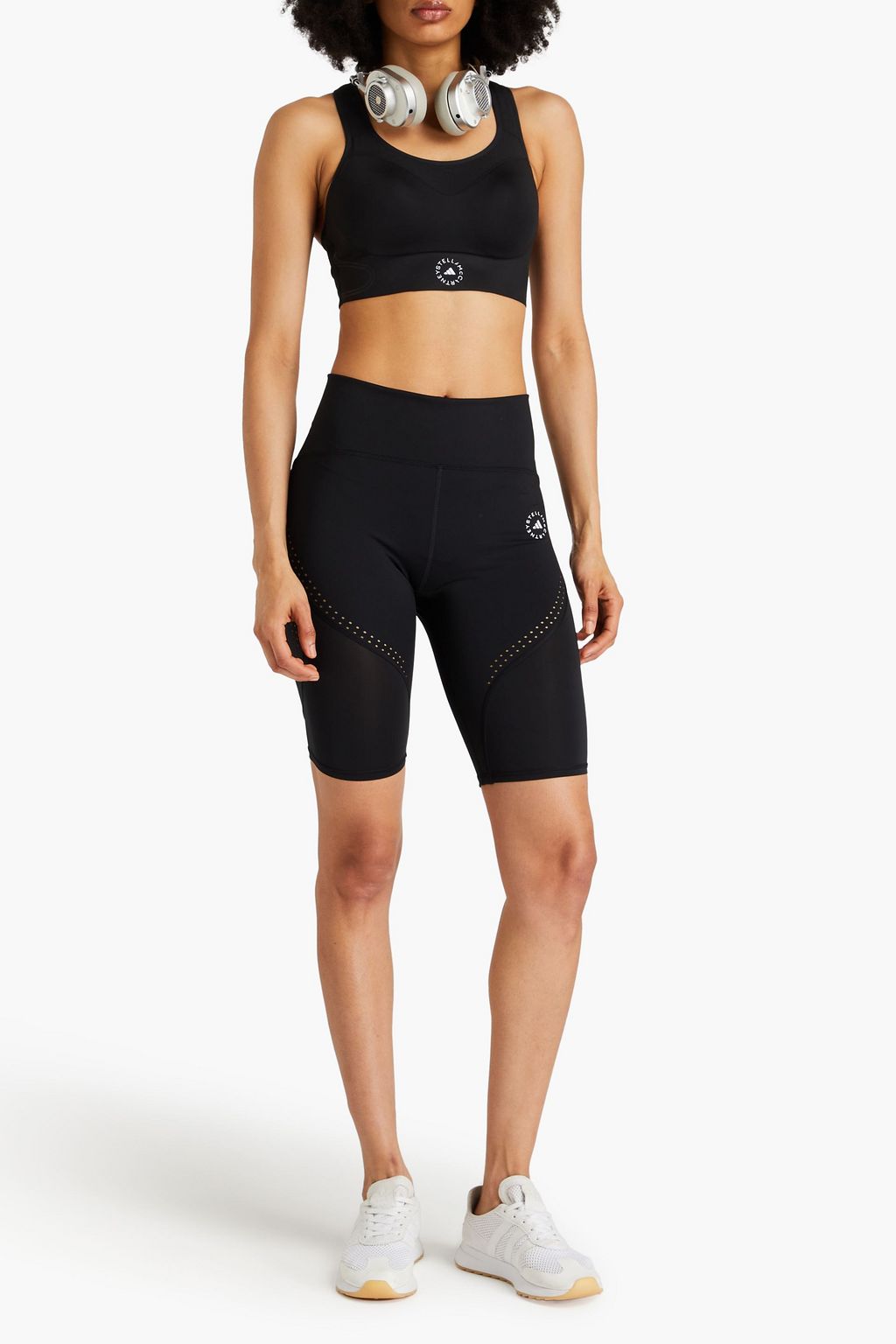 ADIDAS BY STELLA MCCARTNEY حمالة صدر رياضية مصنوعة من نسيج مطاطي ومزينة بطبعات