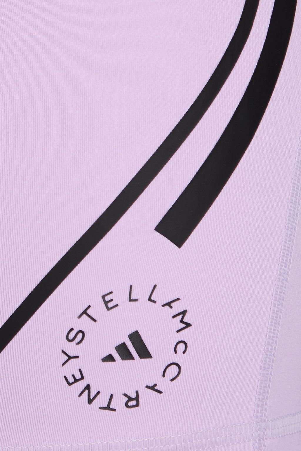 ADIDAS BY STELLA MCCARTNEY شورت لركوب الدراجات مصنوع من نسيج مطاطي ومزين بطبعات