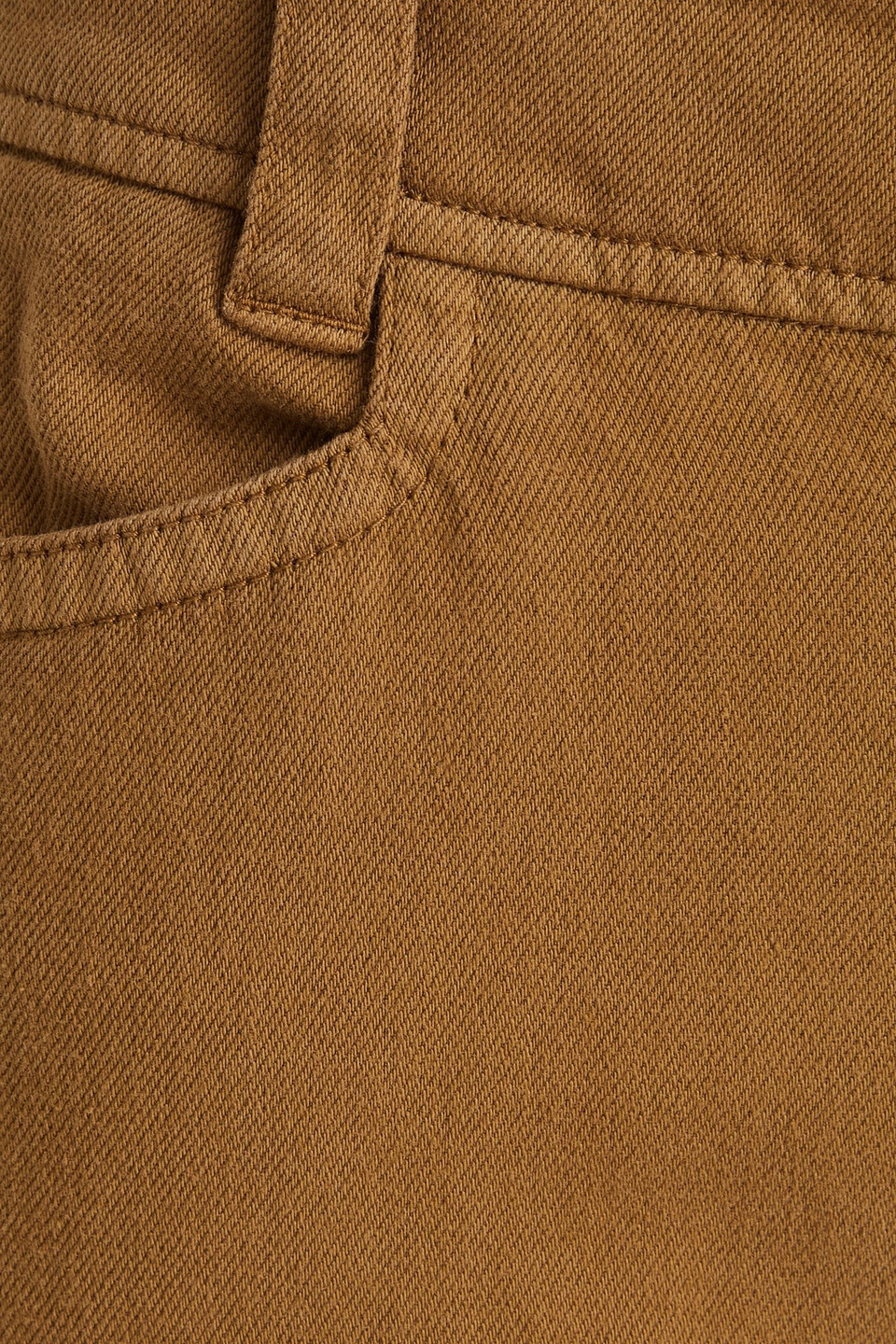 Vince Cotton, Lyocell And Linen-blend Twill Straight-leg Pants In Light Brown