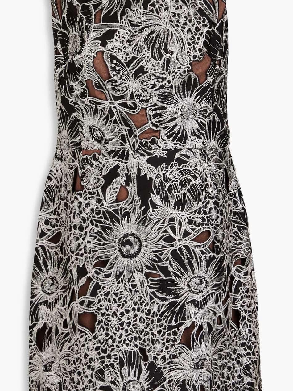 guipure lace mini dress