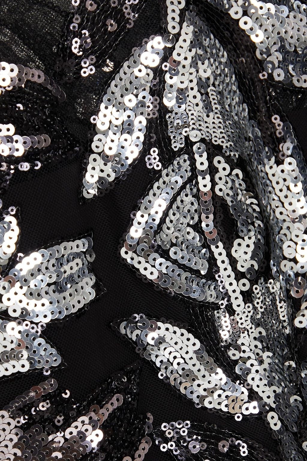 MARCHESA NOTTE Sequin-embellished tulle mini dress