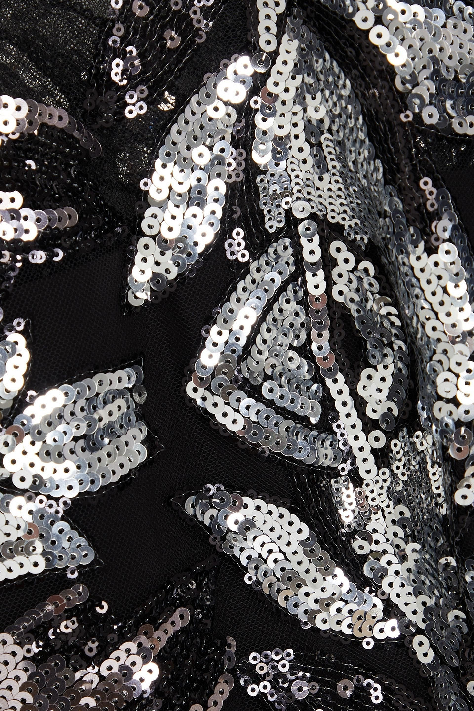 Shop Marchesa Notte Sequin-embellished Tulle Mini Dress In Black