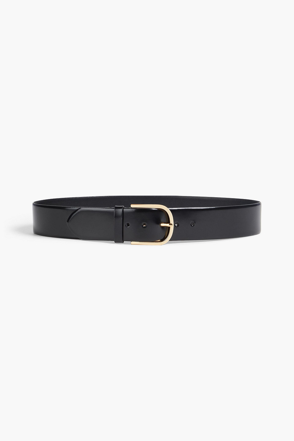 Totême Leather Belt In Black