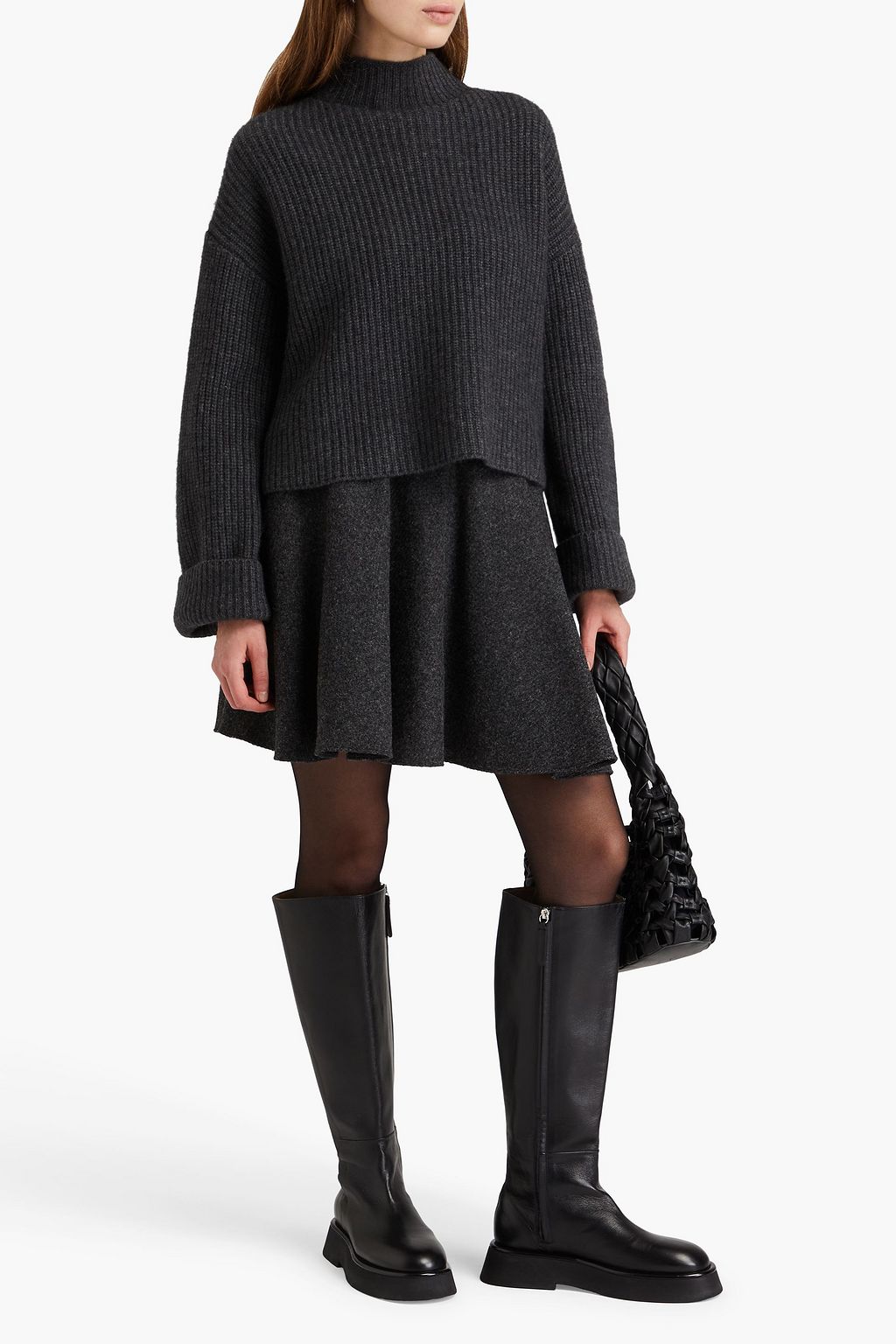 LOULOU STUDIO Ribbed cashmere turtleneck sweater