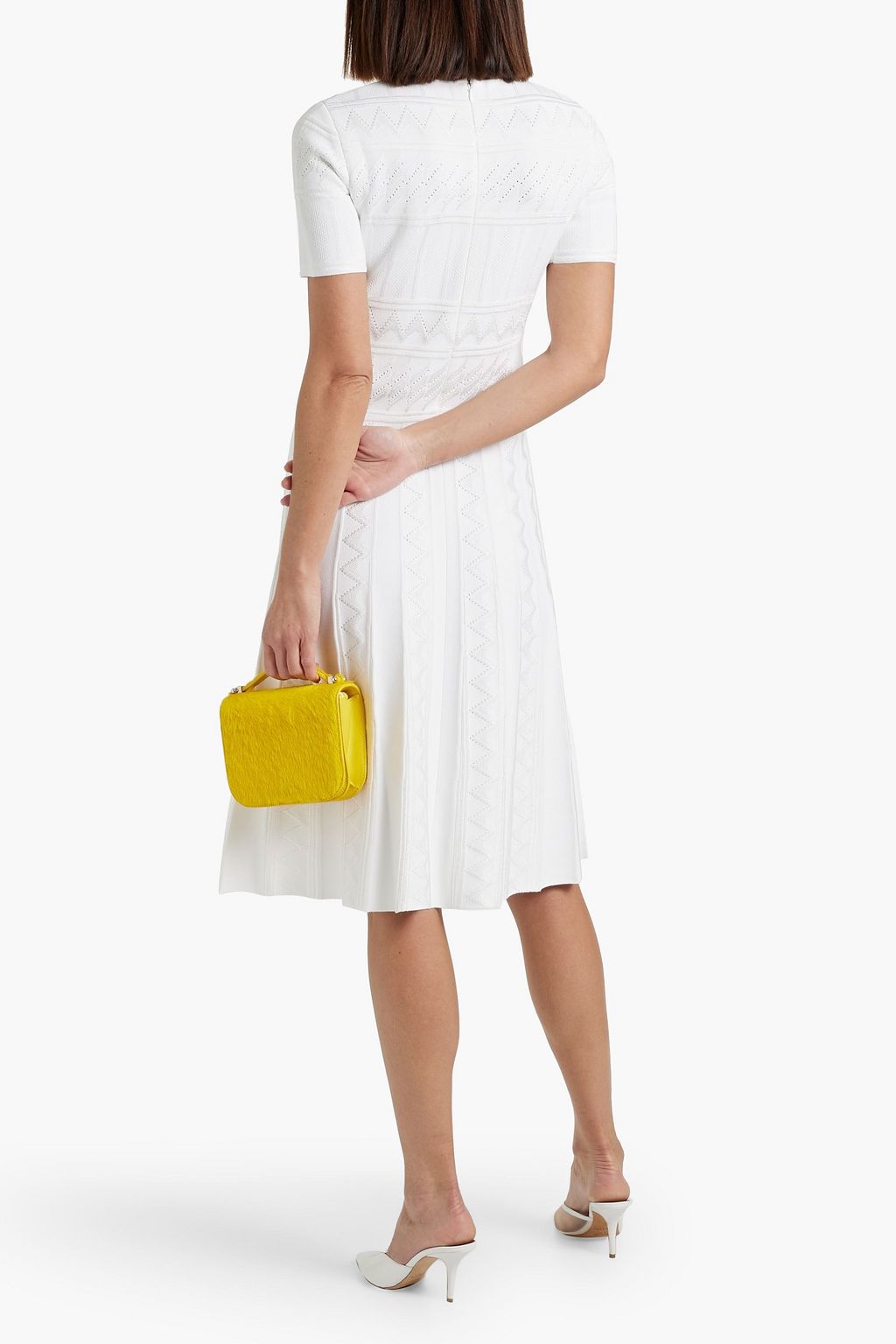 CAROLINA HERRERA Pointelle-knit dress