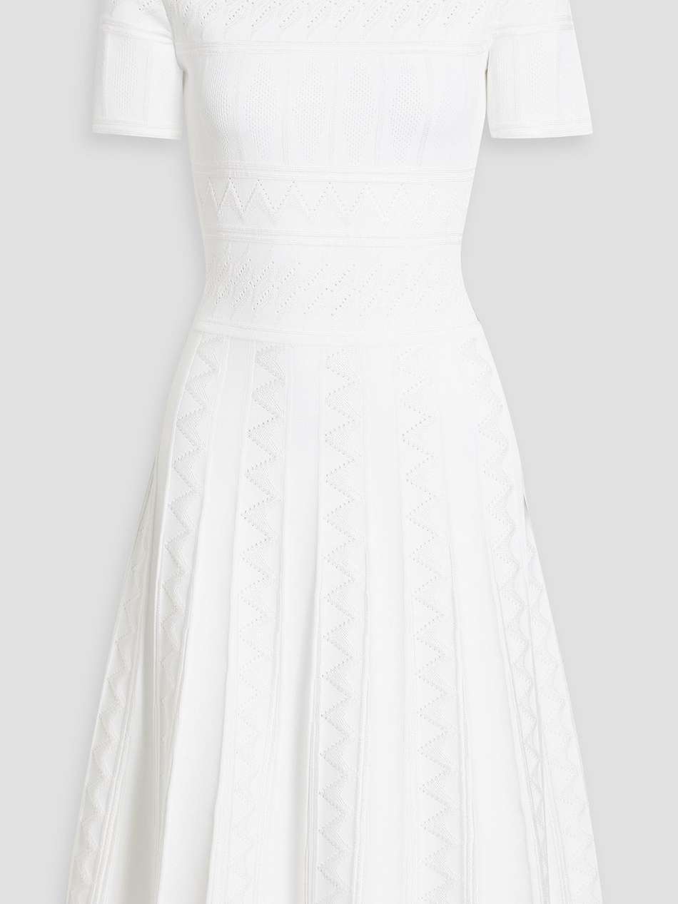 pointelle-knit dress