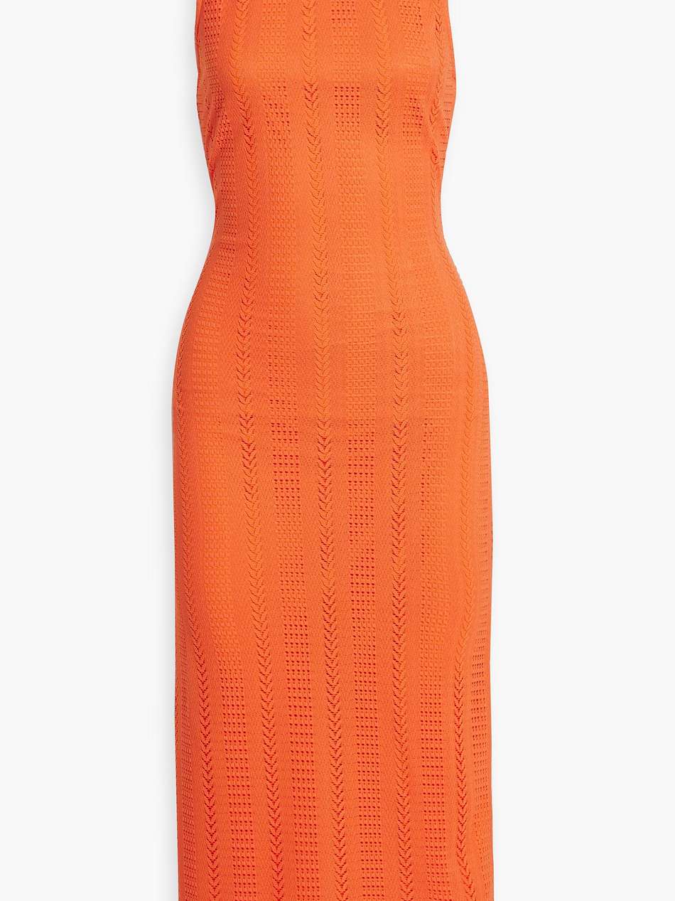 hailey cutout crocheted midi dress