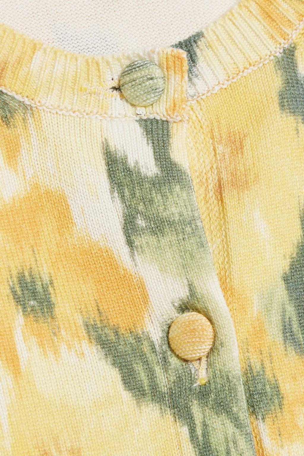 CAROLINA HERRERA Floral-print silk and cotton-blend cardigan