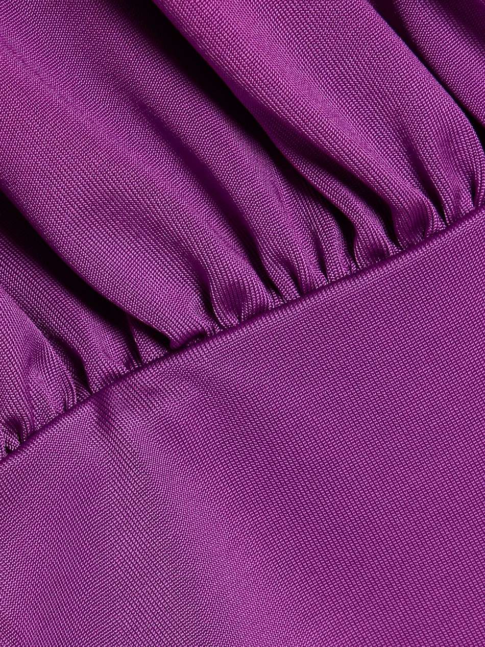 bora ruched stretch-satin mini dress