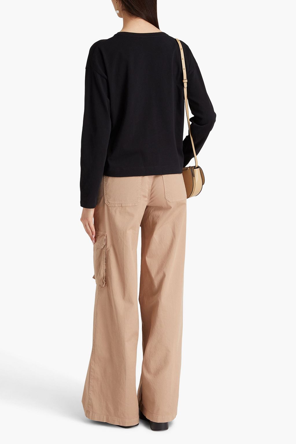 VINCE. Cotton-jersey top
