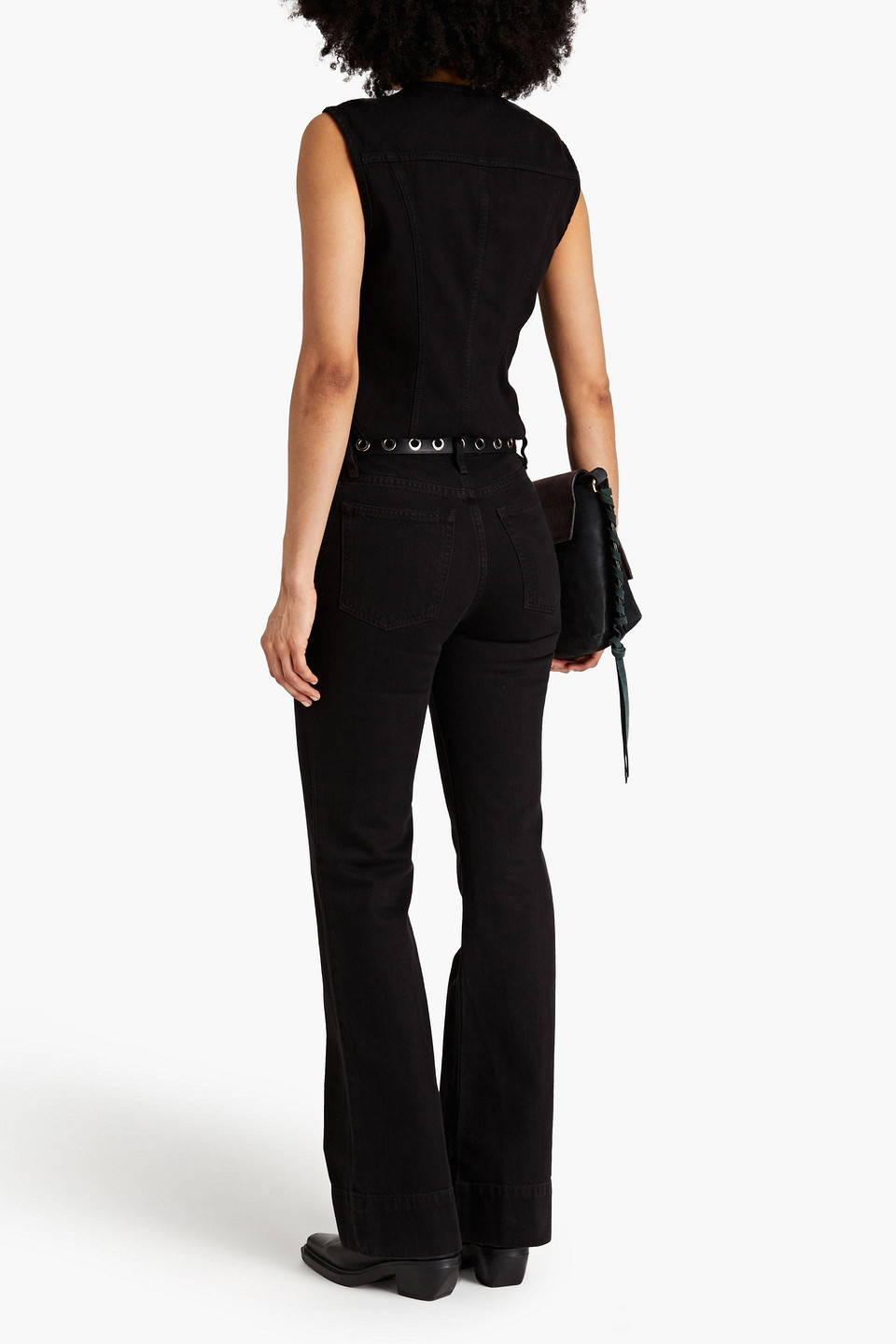  Frame - Hoch Sitzende Schlagjeans - Schwarz - 24 