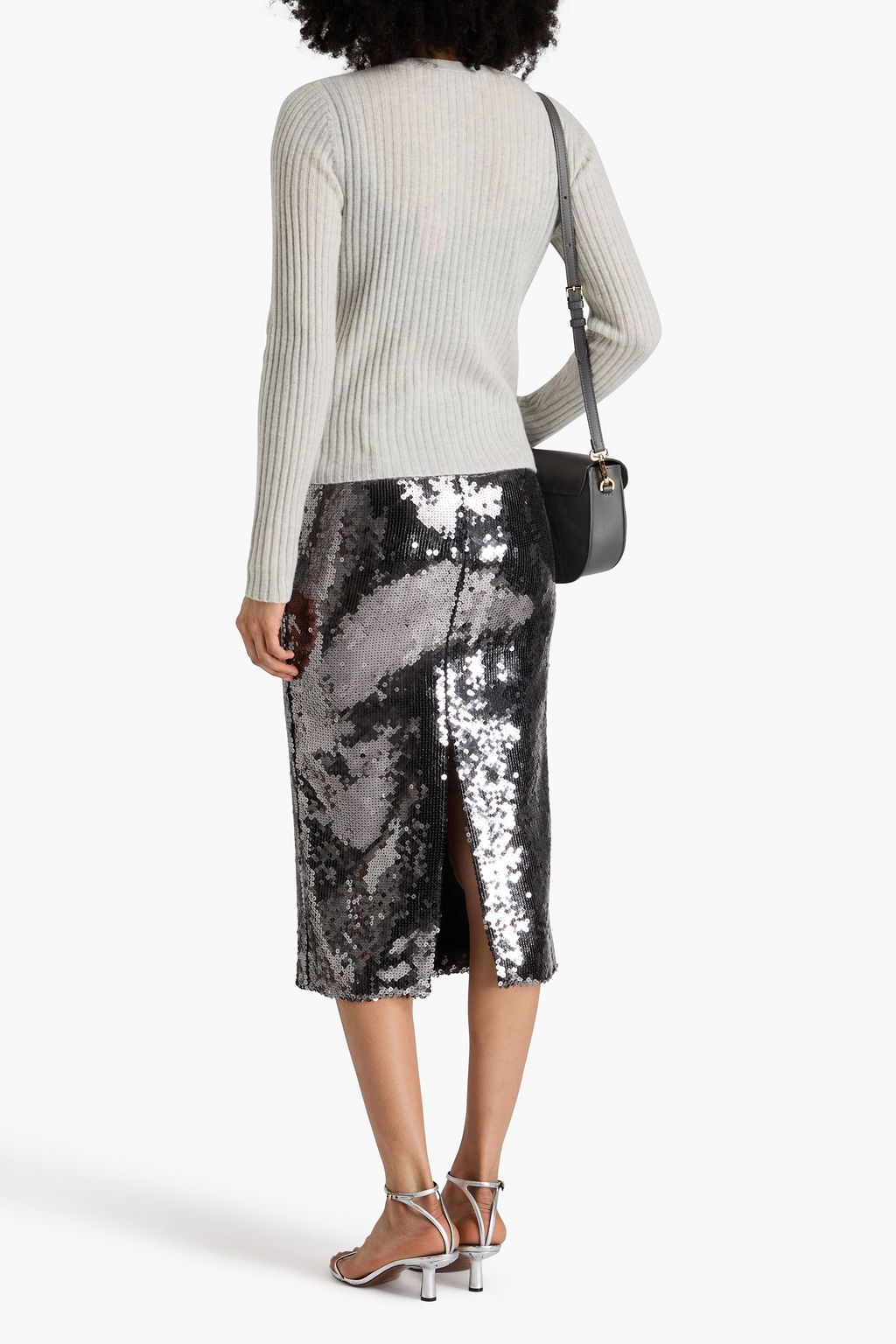 AUTUMN CASHMERE كنزة رياضية من الكشمير بتصميم مضلّع