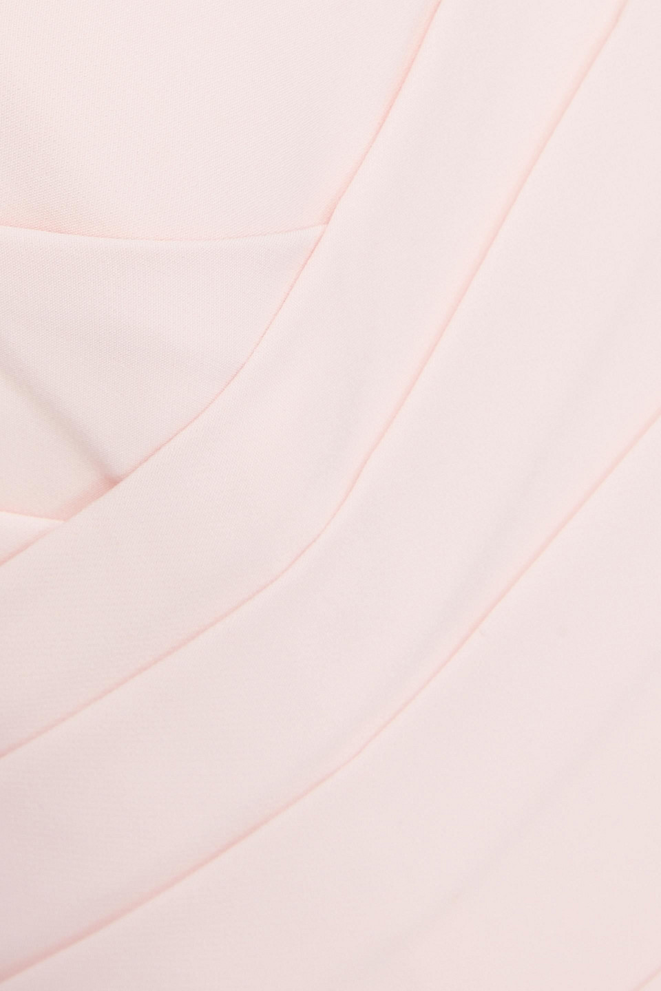 Marchesa Notte Off-the-shoulder Bow-embellished Crepe Gown In Pastel Pink