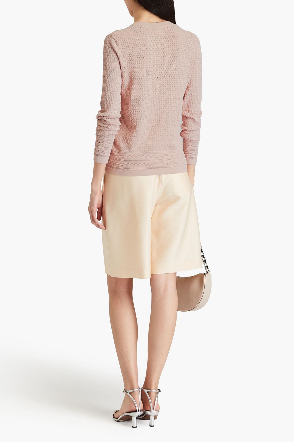 AUTUMN CASHMERE كارديغان مصنوع من نسيج بحبكة بوانتيل