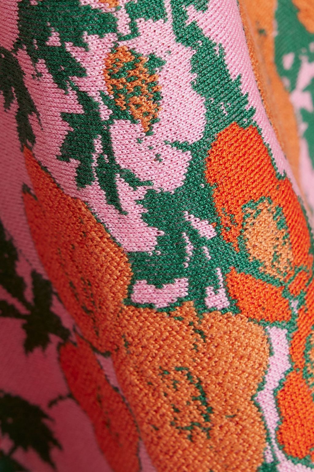 CAROLINA HERRERA Jacquard-knit silk-blend mini dress