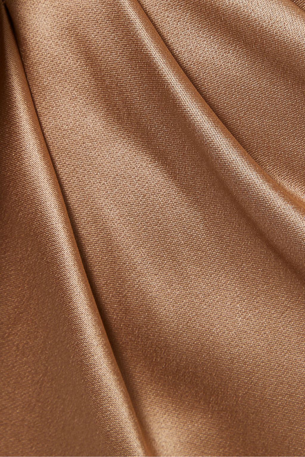 CUSHNIE Asymmetric draped silk-charmeuse skirt