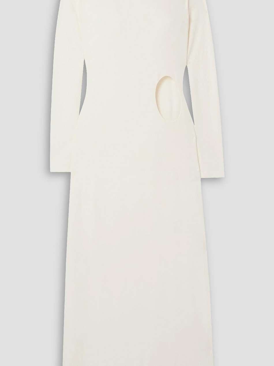 cutout jersey maxi dress