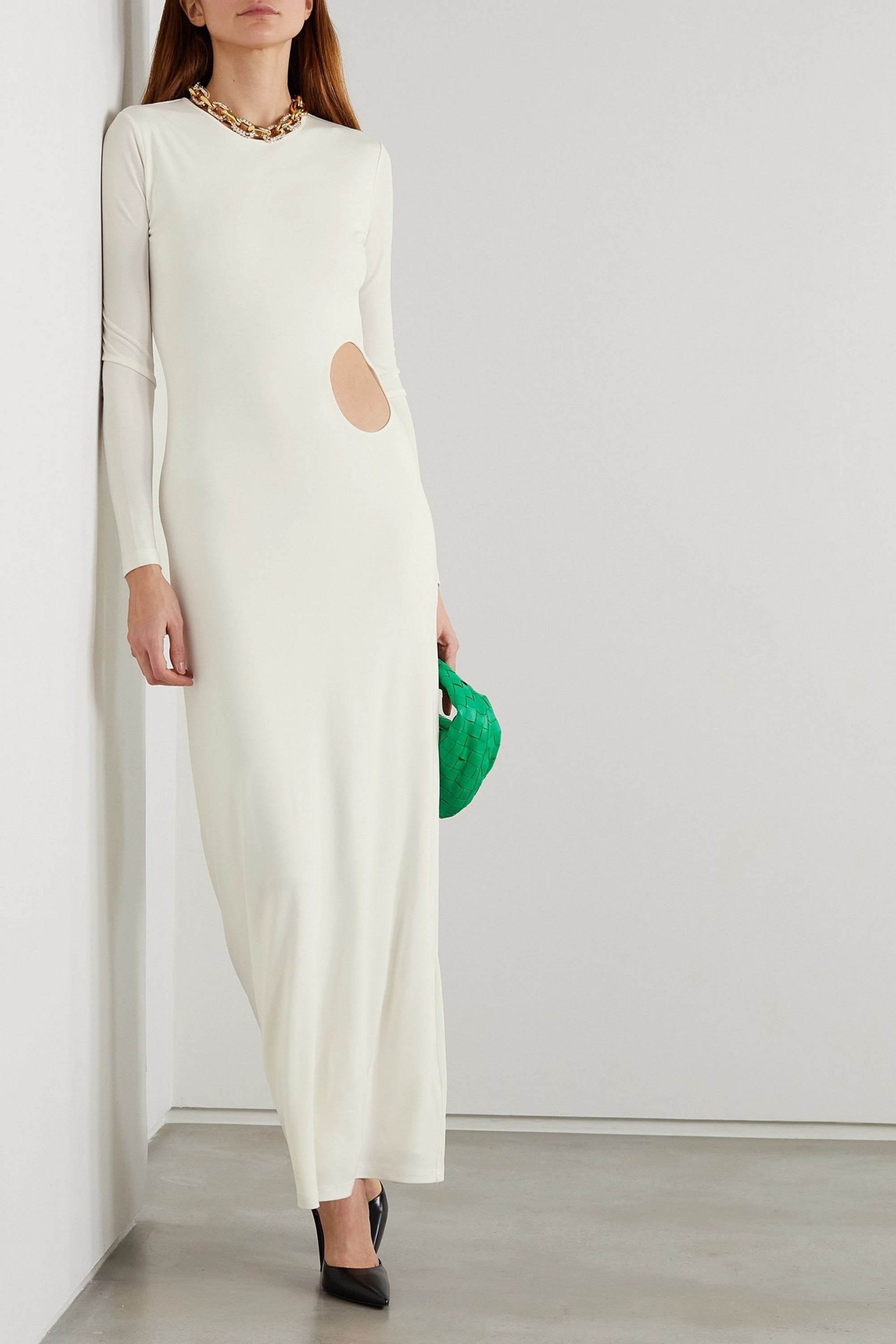 ZEYNEP ARCAY Cutout jersey maxi dress