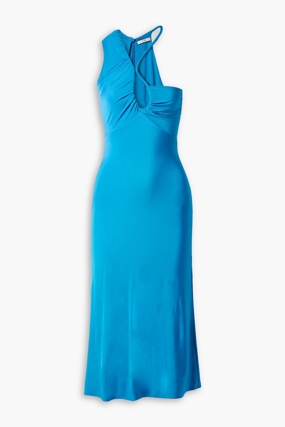 Et Ochs Phebe One-shoulder Cutout Stretch-jersey Midi Dress In Azure