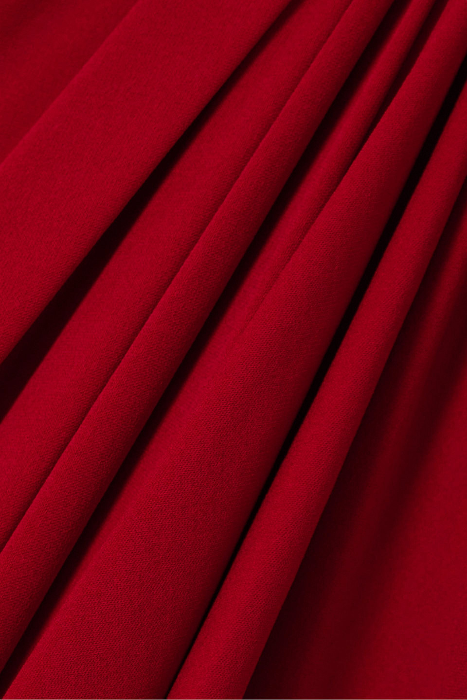Alexandre Vauthier Kleid Aus Stretch-jersey Mit Raffungen Und Verzierung In Rot