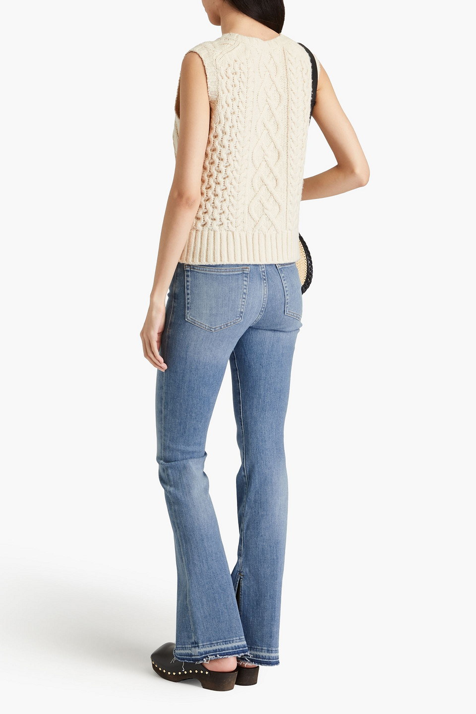 Frame - Le Mini Boot Hoch Sitzende Bootcut-jeans In Ausgewaschener Optik - Blau - 23 
