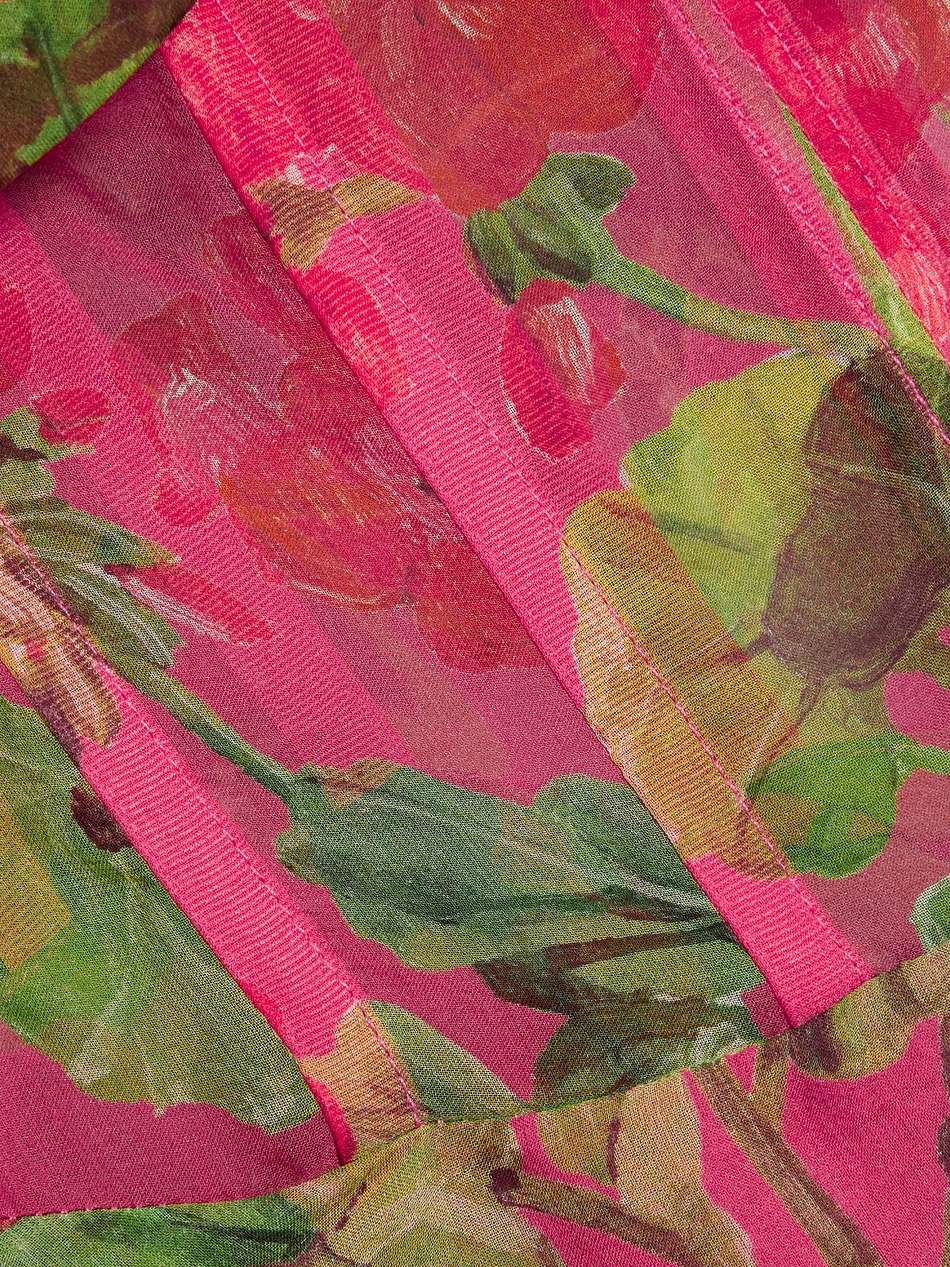 tiered floral-print silk-chiffon maxi dress