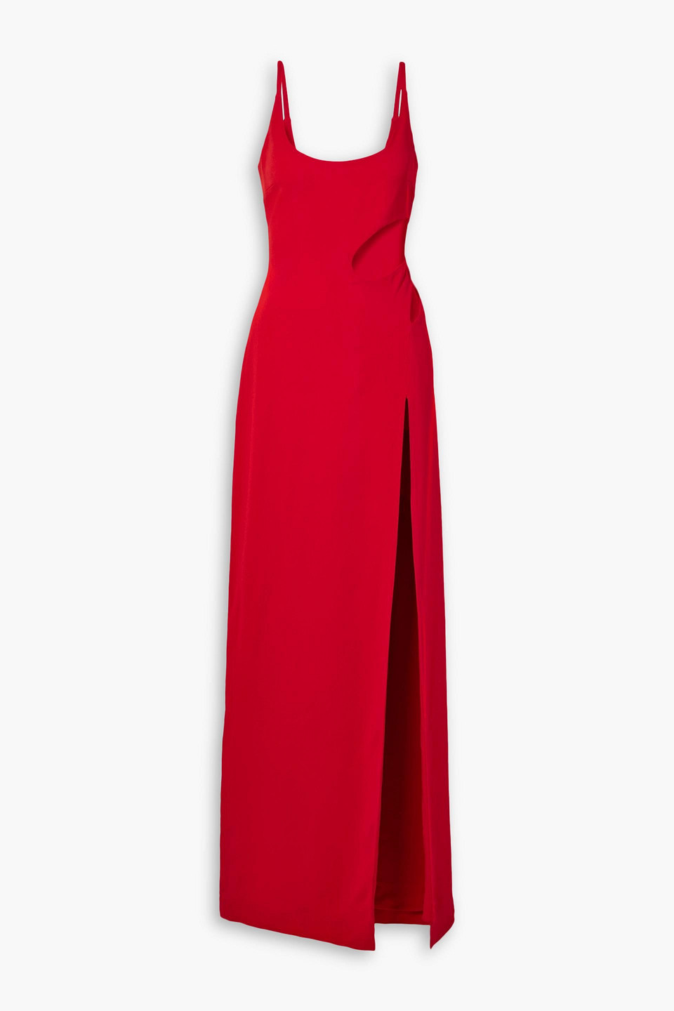 Et Ochs Rowena Cutout Cady Gown In Red