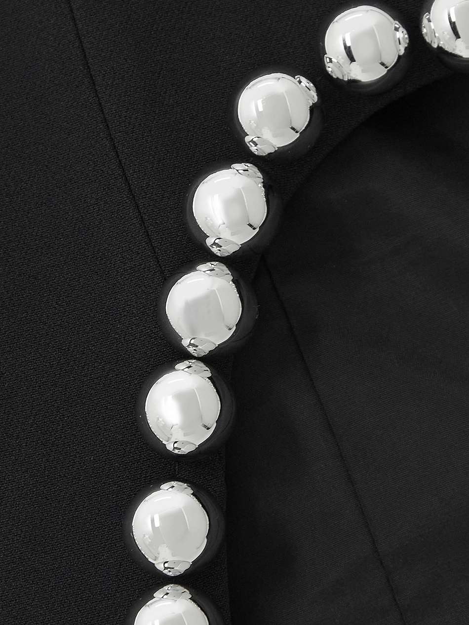 embellished cady halterneck mini dress