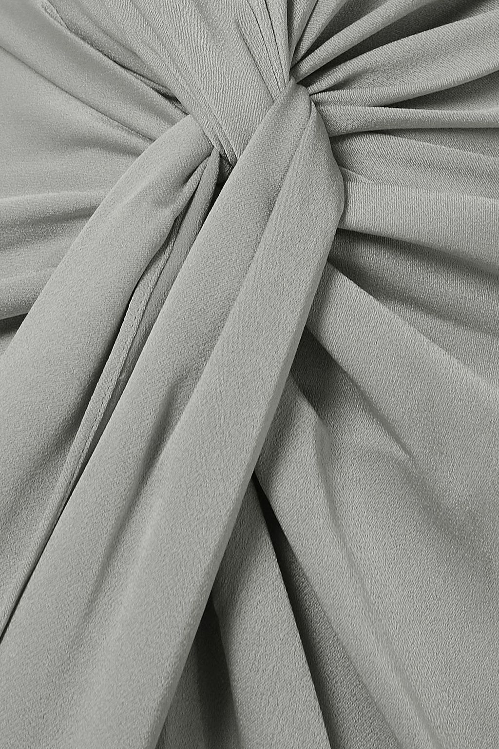 ALEX PERRY Griffith strapless twist-front satin-crepe gown
