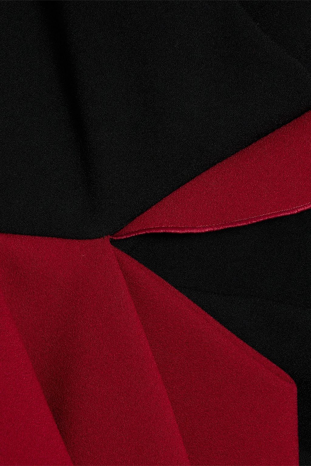 ROKSANDA Calatrava zweifarbiges Midikleid aus Crêpe mit Drapierung