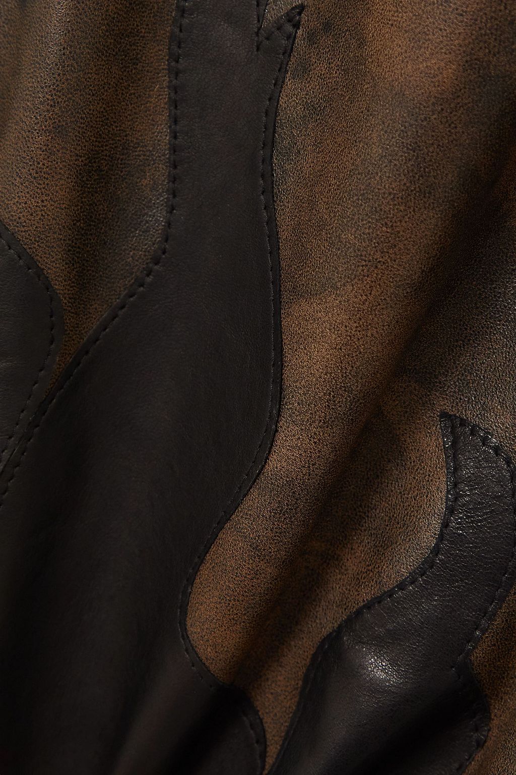 ALESSANDRA RICH Embellished leather flared pants