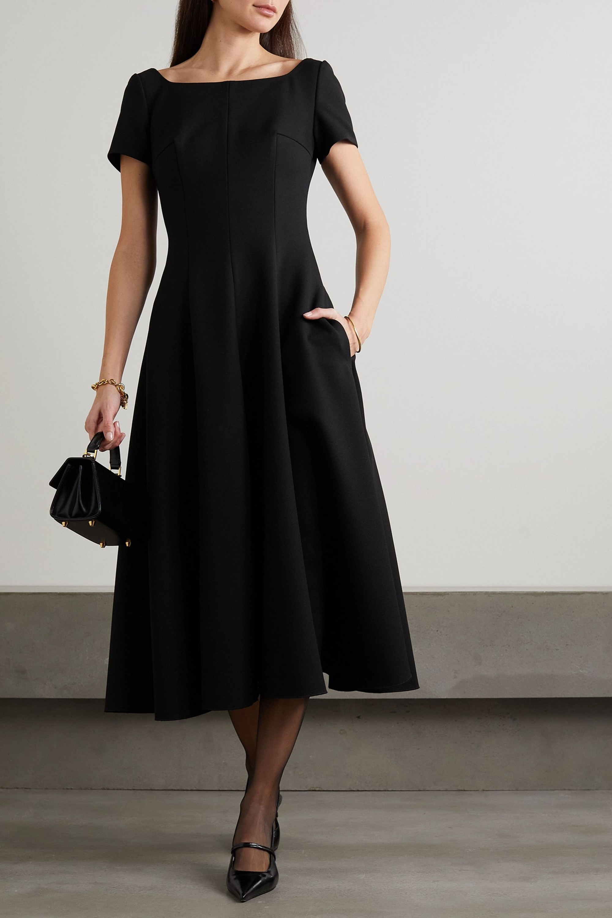 Emilia Wickstead Marielle open-back stretch-crepe midi dress
