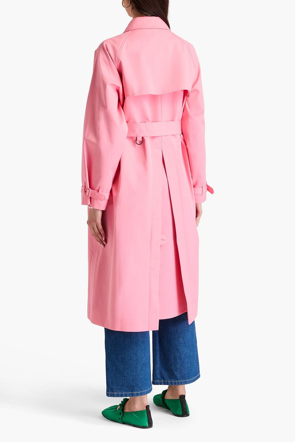 MAISON KITSUNÉ معطف ترنش «أولي» من قطن غبردين