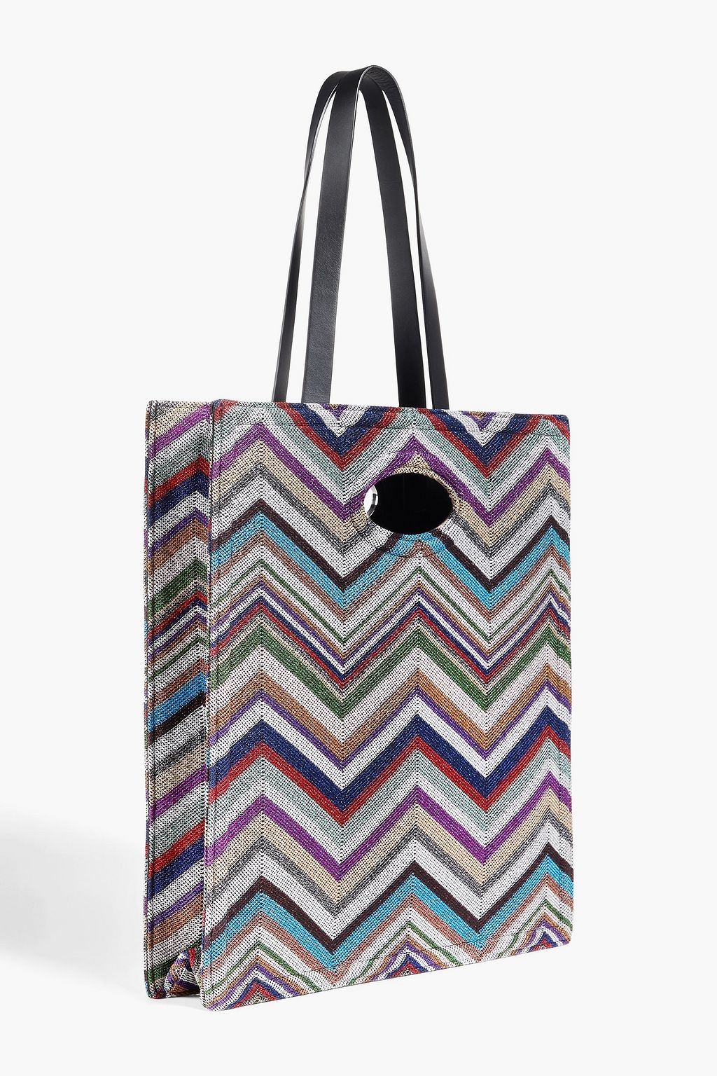 MISSONI حقيبة توت من مزيج الصوف بلون معدني
