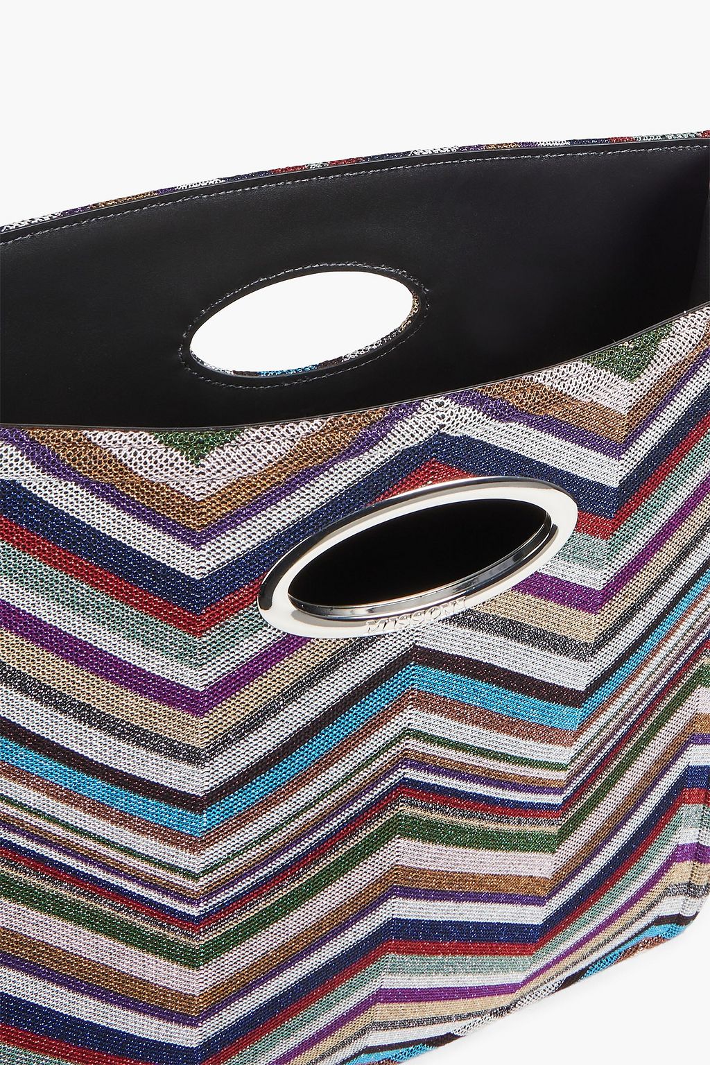 MISSONI حقيبة توت من مزيج الصوف بلون معدني