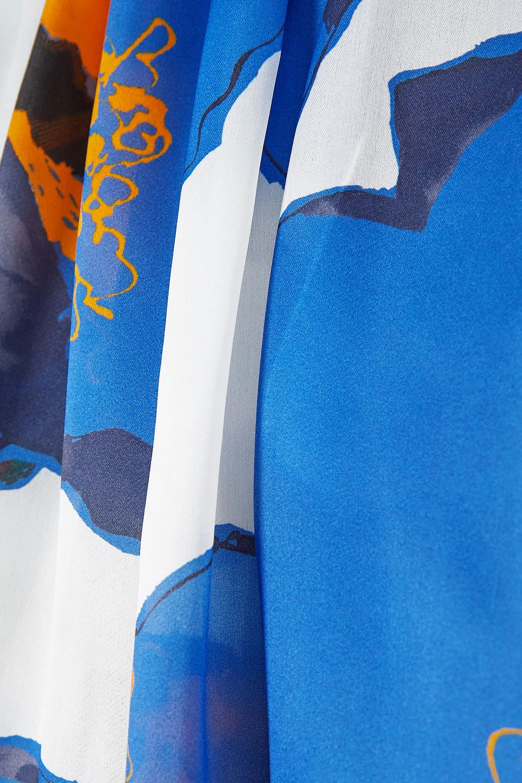 CAROLINA HERRERA Floral-print silk-chiffon maxi skirt